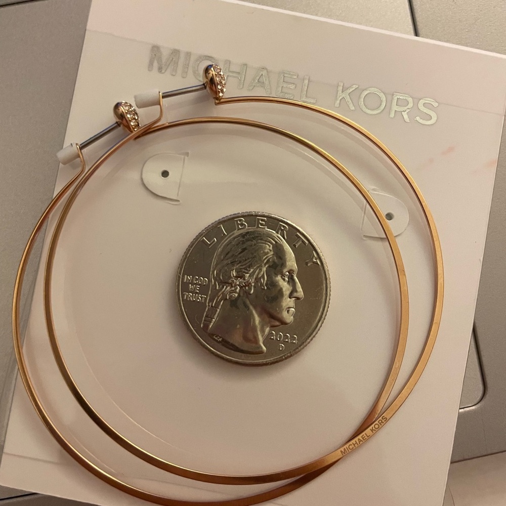 Michael Kors Hoop Heart earrings